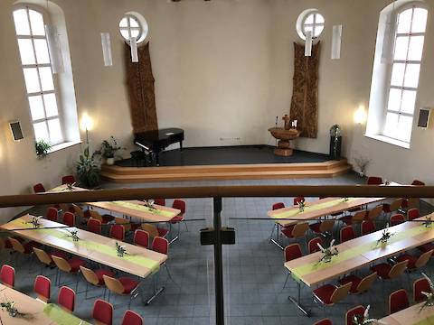 Bürgerhaus Wendische Kirche Saal von oben